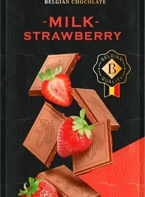 Шоколад молочний із полуницею Bianca Milk Strawberry100г Бельгія