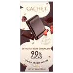 Шоколад екстрачорний 90% какао Cachet Extremely Бельгія 100 г