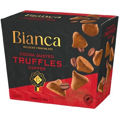 Цукерки трюфельні Кава Bianca Belgian chocolate Truffles Coffee 150 г Бельгія