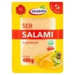 Сир у пластинках Mlekpol Salami 400 г Польща