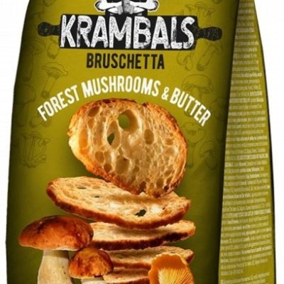 Брускетта з лісовими грибами та олією Krambals Bruschetta Forest Mushrooms & Butter 70г Болгарія