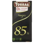 Шоколад чорний 85% БЕЗ САХАРА БЕЗ ГЛЮТЕНА Torras Negro Dark 75 г Іспанія
