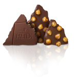 Шоколад чорний із суцільним карамелізованим фундуком Heidi 100 г Румунія