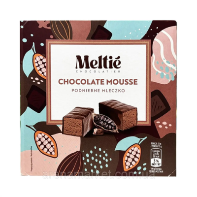 Цукерки пташине молоко з шоколадним суфле Meltie Chocolate 380 г Польща