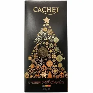 Шоколад молочний Cachet Premium Christmas Edition  Бельгия 100г