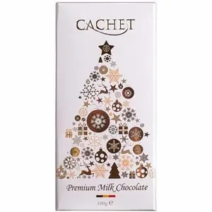 Шоколад молочний Cachet Premium Christmas Edition  Бельгия 100г