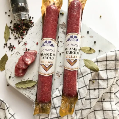 Ковбаса салями SALAME AL BAROLO VILLANI 280-290 г Італія
