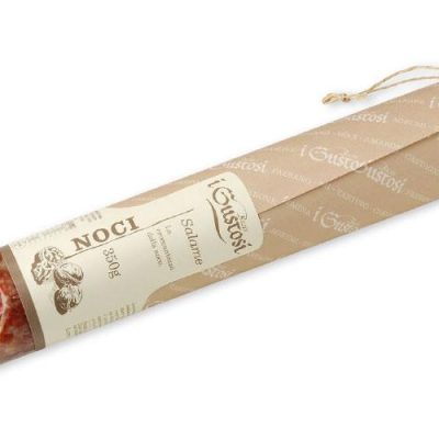Ковбаса Салямі з волоським горіхом Villano salame delicato con noci 380 г Італія