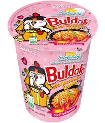 Локшина швидкого приготування зі смаком курки в соусі карбонара гостра Булдак Buldak 70 г