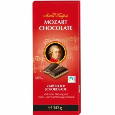 Шоколад чорний Mozart Kugeln Dark Chocolate Maitre Truffout 143 г Австрия