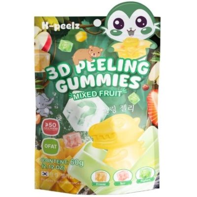 3D Желейні цукерки фруктові K-Peelz Mixed Fruit 3D Peeling Gummies 60 г