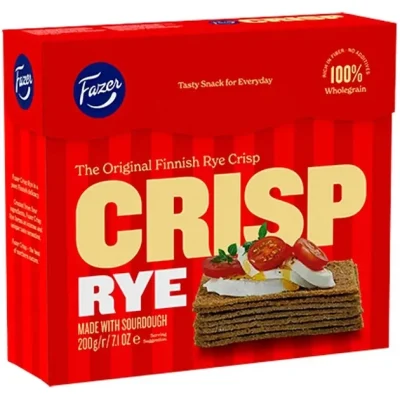 Хлібці житні Fazer Crisp Rye Made With Sourdough 200 г Фінляндія