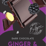 Шоколад чорний 57% какао з ожиною й імбиром Cachet Ginger&Blackberry Бельгія 100 г