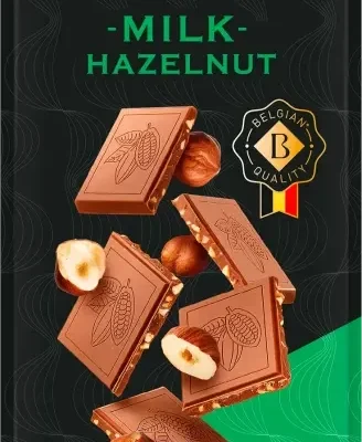 Шоколад молочний з Лісовим горіхом Bianca Milk Hazelnut 100 г Бельгія