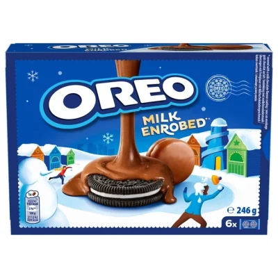 Печиво у молочному шоколаді Oreo Enrobed (12x20.5г) 246г Швейцарія