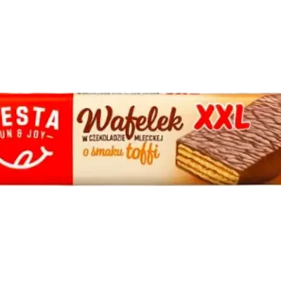 Вафлі у шоколаді зі смаком тоффі Fiesta Wafelek XXl o smaku Toffi 50г
