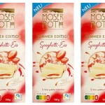 Шоколад білий Полуниця з вершками Moser Roth Sommer Edition Spaghetti Eis, 150 г Німеччина