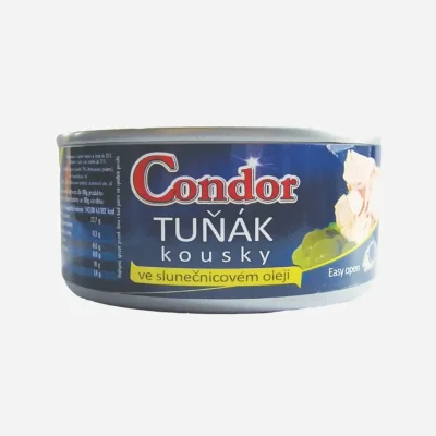 Тунець шматочками у соняшниковій олії Condor Tuniak ve slunecnicovom oleji 170г Чехія