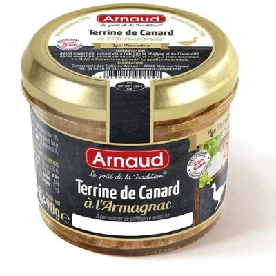 Паштет з м'яса качки з арманьяком Arnaud Terrine de Canard 180г Франція