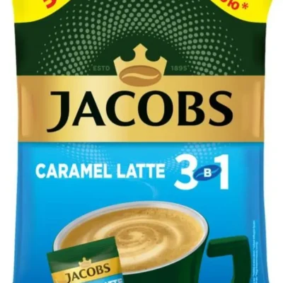 Кава розчинна Jacobs Caramel Latte 3 в 1 в стиках (56х12.3г) 688.8г