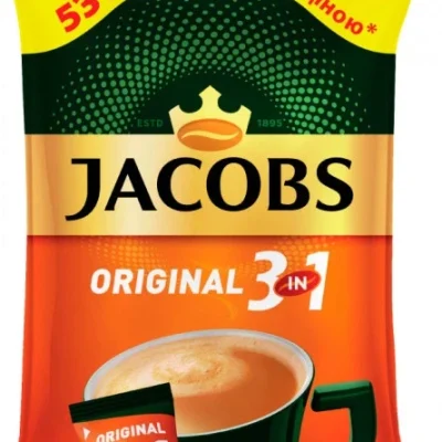 Кава розчинна Jacobs Original 3 в 1 в стиках (56х12г) 672г
