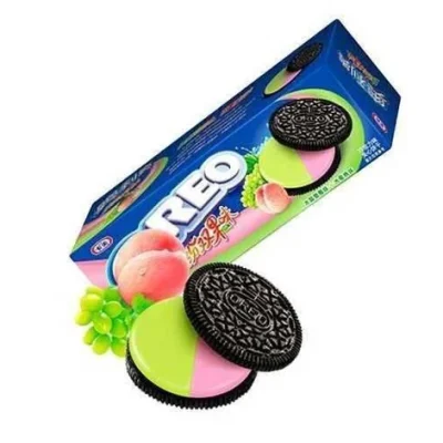 Печиво Oreo Double Fruit Cookies Crystal Grape&Peach 97г Китай
