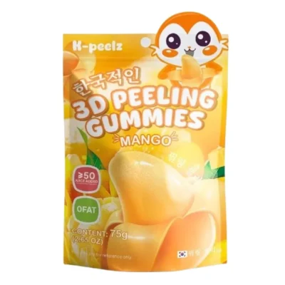 Желейні цукерки 3D ефект зі смаком манго K-peelz 3D Peeling Gummies Mango 75г Китай