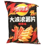 Чіпси картопляні хвилясті гострі Lay's Wavy Spicy Strips Flavor 70г Китай