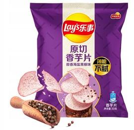 Чіпси таро зі смаком чорного перцю Lay's Taro Chips and black Pepper Flavor 60г Китай