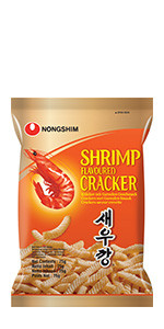 Крекери зі смаком креветок Nongshim Shrimp Flavoured Cracker 75г Південна Корея