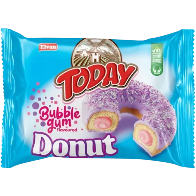 Кекс (донат) у глазурі зі смаком Babble Gum Elvan Today Donut Babble Gum 50г Туреччина