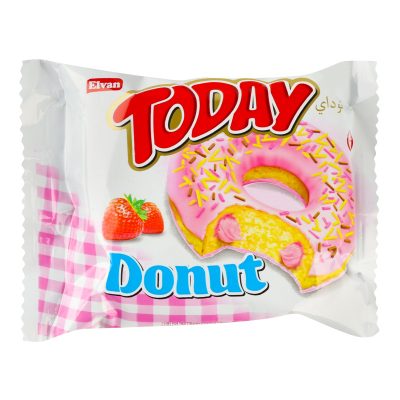 Кекс (донат) у глазурі зі смаком полуниці Elvan Today Donut Blueberry 50г Туреччина