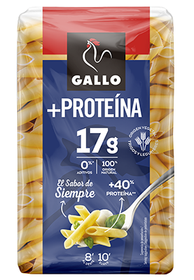 Макаронні вироби перо з протеїном Gallo+Proteina Plumas 400 г Іспанія