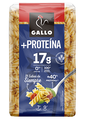 Макаронні вироби спіральки з протеїном Gallo+Proteina Helices 400 г Іспанія