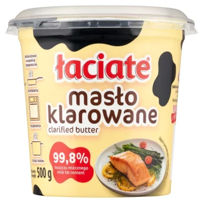Масло вершкове топлене Laciate Maslo Klarowane 99.8% 500г Польща