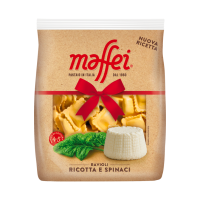 Равіолі з сиром рікотта та шпинатом Maffei Ravioli Ricotta e Spinaci 450г Італія