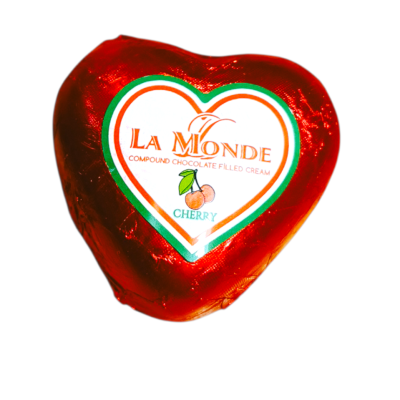 Цукерки шоколадні з кремовою вишневою начинкою La Monde Cherry 1 шт х 30г
