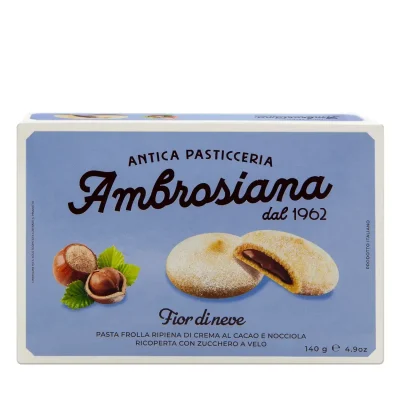Печиво пісочне з шоколадно-горіховим кремом Antica Pasticceria Ambrosiana Fior Dineve 140г Італія