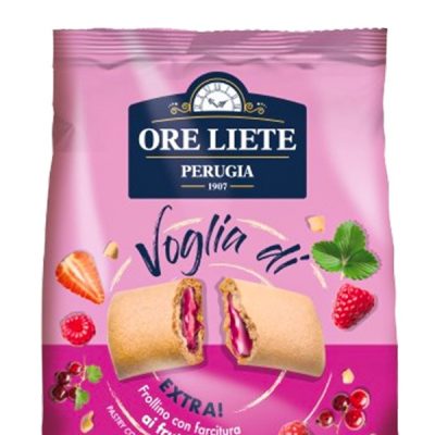 Печиво пісочне з джемом із червоних фруктів Ore Liete Perugia Voglia di Extra 200г Італія
