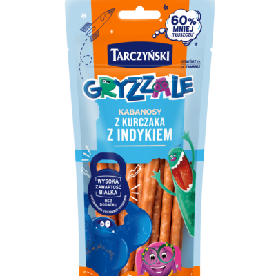 Ковбаски Кабанос  Дитячі куряче - індичні TARCZYŃSKI Kabanosy Gryzzale 90г Польща