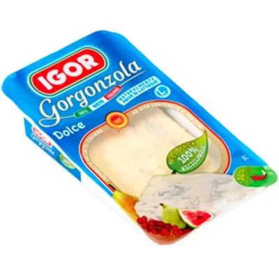 Сир м'який з блакитною пліснявою Горгонзолу Igor Gorgonzola Dolce 100г Німеччина