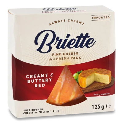 Сир м'який вершковий Брієтте Kaserei Briette Creamy&Buttery Red 125г Німеччина