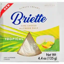 Сир м'який зі смаком тропічних фруктів Брієтте Kaserei Briette Tropical 125г Німеччина