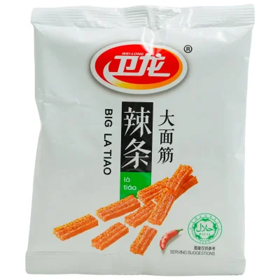 Снек гострий латяо Weilong Big Latiao Hot & Spicy мініпакет 28 г Китай