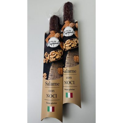 Ковбаса сиров'ялена з волоським горіхом Salumi Capputa Salame con Noci 300г Італія