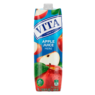 Сік Яблучний БЕЗ ЦУКРУ Vita Orhei-vit Apple Juice Mere 1л Молдова