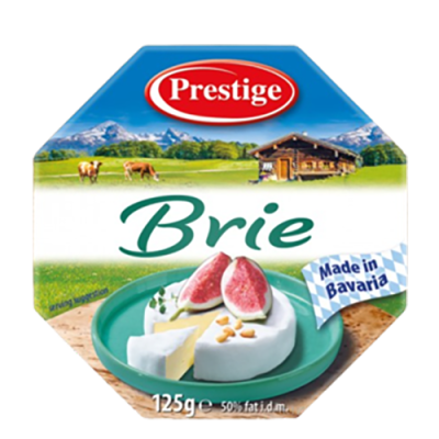 Сир із білою пліснявою Prestige Brie 125 г Німеччина