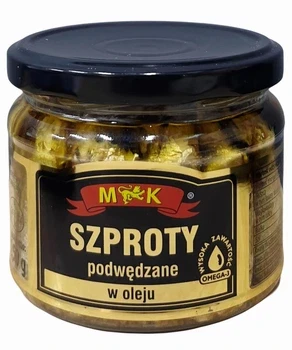 Шпроти копчені в олії Szproty Podwedzane M&K 250 г Польща
