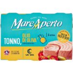 Тунець одним шматком в оливковій олії Mare ApertoTonno all Olio di Oliva (6х60 г) 360 г Італія