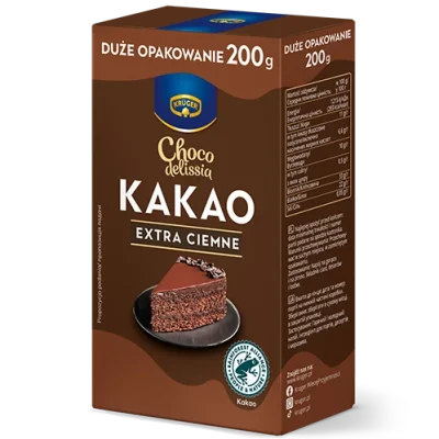 Какао-порошок екстра темний Kruger Cacao Extra Ciemne 200г Польща